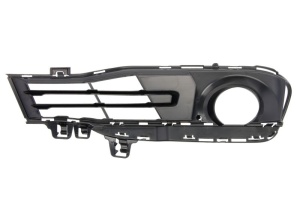 Grila bara fata Stanga potrivit BMW 3 (F30, F80), 3 (F31); MAZDA 3 dupa 2011 dupa 2014 - (cu orificii proiector ceata, plastic, negru) - Img 2