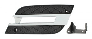 Grila bara fata stanga potrivit MERCEDES M 2005-2011 - cu locas lumini zi, negru/crom