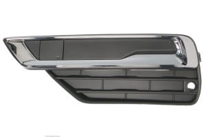 Grila bara fata stanga potrivit Volvo XC90 II 2014-2020 - plastic, negru, cadru cromat