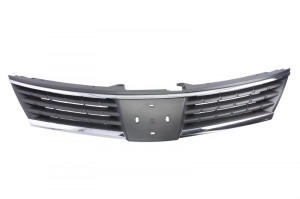 Grila fata potrivit NISSAN TIIDA 2007-2012 - negru/crom
