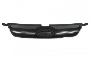 Grila radiator cu ornamente cromate, negru, potrivit FORD C-MAX II 1.0-2.0H 2010-2019