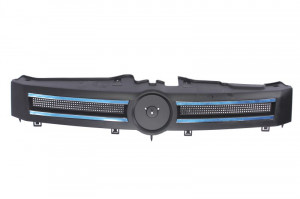 Grila radiator potrivit FIAT PANDA, PANDA/HATCHBACK 1.1-1.4CNG 2003-2012 - (crom/negru)