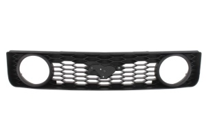 Grila radiator potrivit FORD USA MUSTANG 3.9-5.4 2004-2009 - (cu orificii cu halogen, negru)