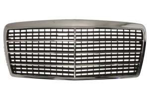 Grila radiator potrivit MERCEDES 124 (A124), 124 (C124), 124 T-MODEL (S124), 124 (W124), E (A124), E (C124), E T-MODEL (S124), E (W124) 2.0-6.0 1985-1998 - (crom)