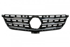 Grila radiator potrivit MERCEDES M (W166) 2.2D-5.5 2011-2015 pana in 2015 - (crom/negru)