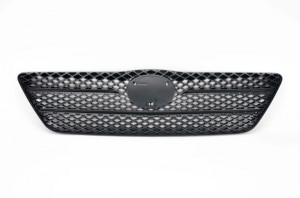 Grila radiator potrivit TOYOTA COROLLA 1.4-2.0D 2001-2008 pana in 2004 - (Hatchback, negru)