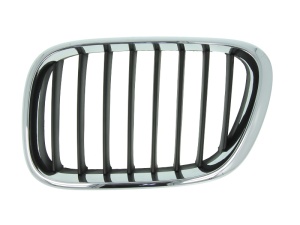 Grila radiator Stanga potrivit BMW X5 (E53) 3.0-4.6 2000-2006 pana in 2003 - (crom/negru)