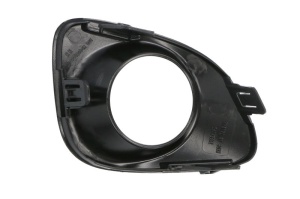 Grila ventilatie bara fata dreapta potrivit TOYOTA COROLLA CROSS dupa 2020 - (vehicule hibrid, cu orificii lampa ceata, negru, XSE) - Img 2
