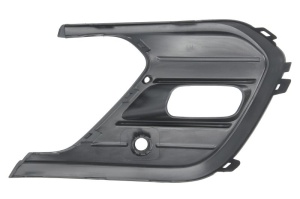 Grila ventilatie bara fata stanga potrivit VW POLO VI AW dupa 2021 - (cu orificii lampa ceata, cu orificii senzor parcare, plastic, negru) - Img 2
