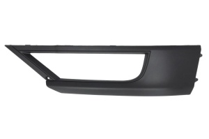 Grila ventilatie bara fata stanga potrivit VW T-ROC 2017-2020 - (cu orificii lampa ceata, cu orificii senzor parcare, plastic, negru)