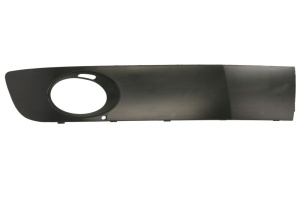 Grila ventilatie bara protectie fata dreapta potrivit VW TRANSPORTER T5 2009-2015 - (cu găuri proiector ceață, negru-mat, MULTIVAN)