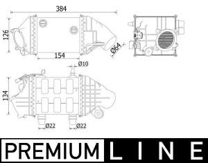 Intercooler potrivit BMW 5 (F10), 6 (F12), 6 (F13), 6 GRAN COUPE (F06), X6 (F16, F86) 4.4 09.11-07.19 - Img 3