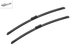 Lamela stergator fata cu spoiler (2buc) Aerotwin 575mm potrivit LAND ROVER DEFENDER 09.19- - Img 3