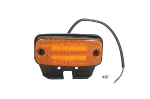 Lumina clarificare lumini, portocaliu, LED, inaltime 54,2mm; latime 114,4mm; adancime 22,3mm lungimea cablu 240mm, cu suport, 12/24V - Img 1