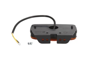 Lumina clarificare lumini, portocaliu, LED, inaltime 54,2mm; latime 114,4mm; adancime 22,3mm lungimea cablu 240mm, cu suport, 12/24V - Img 2