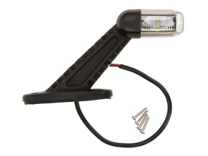 Lumina clarificare stanga, portocaliu/rosu/alb, LED, inaltime 103mm; latime 190,2mm; adancime 61,5mm, fixare orizontala, 12/24V - Img 1