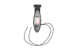 Lumina clarificare stanga, rosu/alb, LED, în relief, lungime cablu 360mm, cu cuier, 12/24V - Img 1