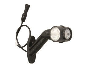 Lumina delimitare dreapta, portocaliu/rosu/alb, LED, lungime cablu 500mm, 24V - Img 2