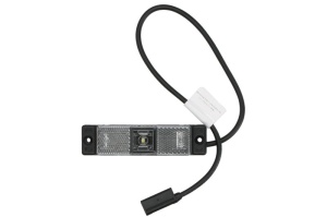 Lumina delimitare stanga/dreapta; UNIFAB, forma: dreptunghiular, alb, LED, inaltime 32mm; latime 130mm lungime cablu 500mm, fara prindere, 10/12/24/30V (conector: CLICK-IN/P&R, IP6K9K, UNIFAB) - Img 1