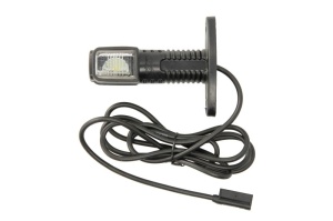 Lumina delimitare stanga; SUPERPOINT IV, portocaliu/rosu/alb, LED lungime cablu 2000mm, pe brațul mediu-lung, 12/24V (conector: CLICK-IN, SUPERPOINT IV) - Img 1