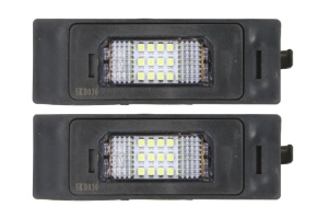 Lumina numar inmatriculare, culoare lumina: alb; set, 12V, cu aprobare circulatie potrivit BMW 1 (E81), 1 (E87), 1 (F20), 1 (F21), 6 (F12), 6 (F13), 6 GRAN COUPE (F06), I3 (I01), Z4 (E89) 06.04- - Img 1