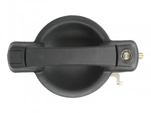 Maner usa Dreapta Fata potrivit FIAT DOBLO I 2001-2010 - (exterior, cu gaura pentru incuietoare; negru)