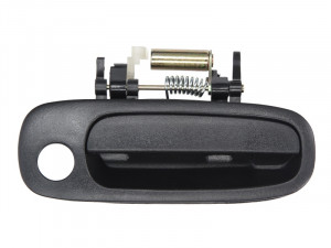 Maner usa Dreapta Fata potrivit TOYOTA COROLLA E11 1997-2002 - (exterior, cu gaura pentru incuietoare; negru)