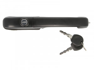 Maner usa Fata Stanga cu cheie, exterior, cu incuietoare, negru potrivit VW PASSAT B3/B4 1.6-2.9 1988-1997 - Img 1