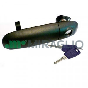 Maner usa Fata Stanga potrivit FIAT PANDA, PANDA/HATCHBACK 0.9-1.4CNG dupa 2003 - (cu cheie, extern, cu incuietoare, negru) - Img 3