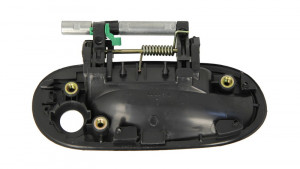 Maner usa Stanga Fata potrivit NISSAN ALMERA II N16 2000-2007 - (exterior, cu gaura pentru incuietoare; negru/grund) - Img 2