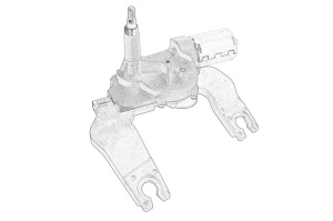 Motor stergator spate potrivit HYUNDAI I30; KIA CEE'D 12.06-12.12 - Img 1