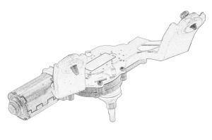 Motor stergator spate potrivit HYUNDAI IX35; KIA PRO CEE'D 02.08-12.15 - Img 2