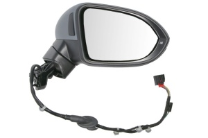 Oglinda dreapta electric, convex, cu incalzire, asistent schimbare benzi, grund, cu semnalizator potrivit VW PASSAT B8, PASSAT B8 FL 08.14-09.23 - Img 1