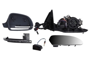 Oglinda dreapta potrivit AUDI Q3 8U 2011-2018 - (electric, cu memorie, convex, cu incalzire, asistent pentru schimbarea benzii, subacoperit, pliabil electric, cu semnalizator)