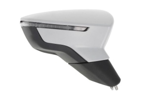 Oglinda laterala Dreapta (electric, convexa, incalzita, crom, captuseala, pliabil electric) potrivit SEAT IBIZA V, LEON, LEON SC, LEON ST, LEON ST/KOMBI, LEON/HATCHBACK - Img 2