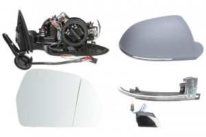Oglinda laterala Dreapta electrica, asferica, incalzita potrivit AUDI A6 ALLROAD C6, A6 ALLROAD C7, A6 C6 -08.11 - Img 2