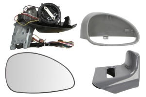 Oglinda laterala Dreapta potrivit CITROEN C4, C4 I pana in 2009 - (electric, convexa, incalzita, cu carcasa, pliabil electric, cu senzor de temperatura)