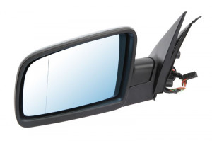 Oglinda laterala Stanga electric, asferica, incalzita, albastru potrivit BMW 5 E60, 5 E61