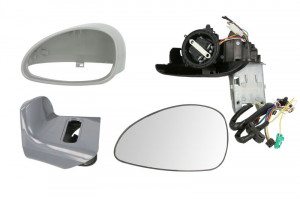Oglinda laterala Stanga electric, convexa, incalzita potrivit CITROEN C4, C4 I -12.09 - Img 1
