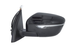 Oglinda laterala stanga potrivit NISSAN QASHQAI II J11 2013-2021 - (electric, convex, cu incalzire, grund, cu semnalizare) - Img 2