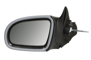 Oglinda laterala Stanga potrivit OPEL CORSA B 1993-2002 - (mecanic; plat; captuseala)