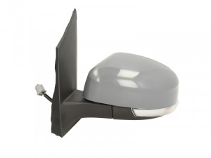 Oglinda stanga potrivit FORD FOCUS 2004-2008 - electrica, asferic, grunduita - Img 2