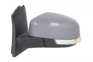 Oglinda stanga potrivit FORD FOCUS III dupa 2010 - electrica, asferic, crom, grunduita - Img 2