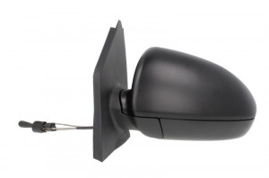Oglinda stanga potrivit SMART FORTWO 2007-2014 - mecanica crom, grunduita