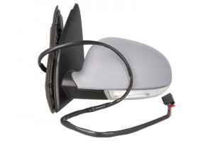 Oglinda stanga potrivit VW GOLF 5 2003-2009 - electrica, asferic, incalzita, crom, grunduita, pliabila electric - Img 2