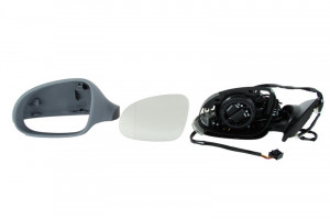 Oglinda stanga potrivit VW PASSAT 2005-2010 - electrica, asferic, incalzita, grunduita