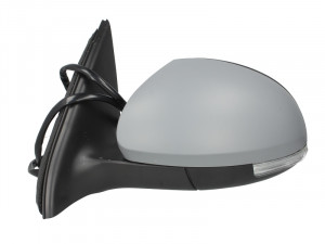 Oglinda stanga potrivit VW TIGUAN 2007-2011 - electrica, asferic, incalzita, grunduita, pliabila electrica, cu lumina - Img 2