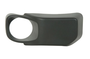 Ornament bandou bara dreapta cu locas lampa ceata, plastic, negru potrivit JEEP WRANGLER III JK 08.10-11.17 - Img 1