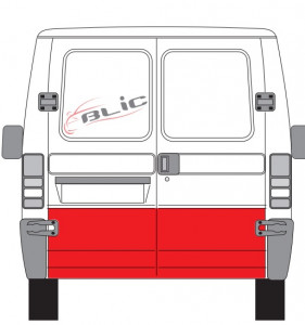 Panou reparatie usa Spate Stanga potrivit CITROEN JUMPER I; FIAT DUCATO; PEUGEOT BOXER 1994-2006 - (strat, partea inferioara, inaltime 510mm) - Img 2