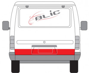 Panou reparatie usa Spate (strat, partea inferioara, clapa, inaltime 200mm) potrivit FORD TRANSIT, TRANSIT TOURNEO 09.85-12.00 - Img 2
